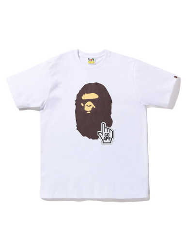 Tričko BAPE Go Ape Online Exclusive Tee Biela | 1I25-110-002/1J25-110-004