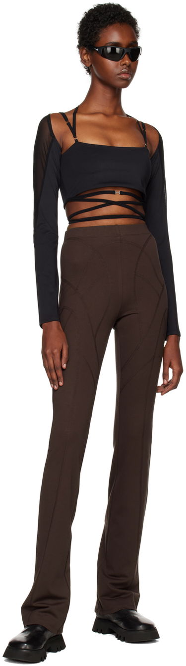 Legíny HELIOT EMIL Dulcet Seam Detail Trousers Hnedá | AW22_W_10_080_M08_CBR21, 3