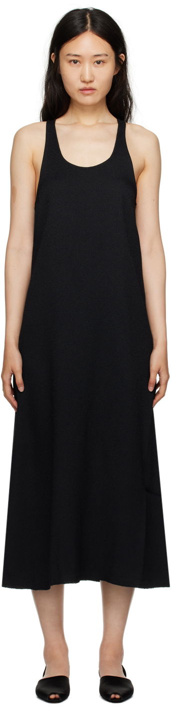 Šaty TOTEME TOTEME Scoop Neck Maxi Dress Čierna | 233-6033-280, 0