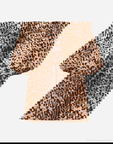 Košeľa Dolce & Gabbana Dolce & Gabbana Short-sleeved Leopard-print Poplin Top Rôznofarebný | F71J7THS5E3HY13M, 0