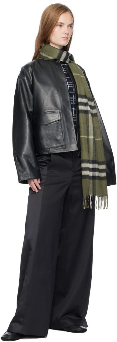 Šál Burberry Burberry Check Cashmere Scarf Zelené | 8112646, 1