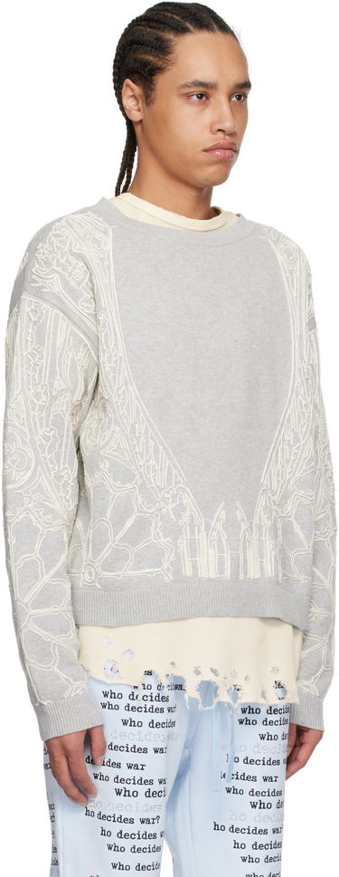Sveter Who Decides War Who Decides War Notre Dame Sweater Šedá | 1110440021SS25, 1