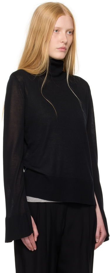 Sveter TOTEME TOTEME Slit Sleeve Turtleneck Biela | 253-WRT0535-YA0079, 4