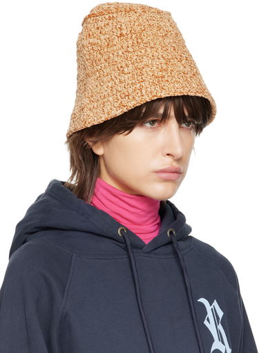 Klobúk BY FAR Textured Knit Bucket Hat Béžová | 23CRROBTNCHEN, 1