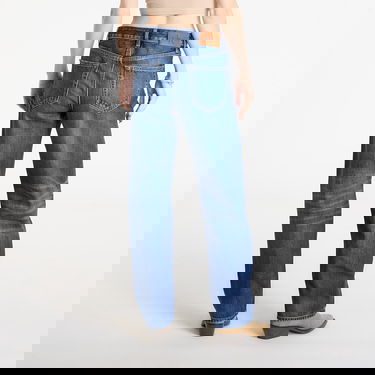 Džínsy CALVIN KLEIN Signature 90S Straight Short Jeans Modrá | LV047D728G YY9 Short, 2