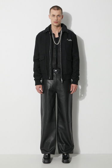 Bomber bunda Filling Pieces Filling Pieces Wool Bomber Jacket Čierna | 78634101861, 1