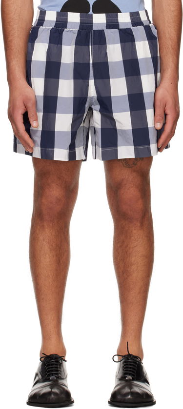 Plavky Walter Van Beirendonck Walter Van Beirendonck Checked Casual Shorts Modrá | 2012, 0