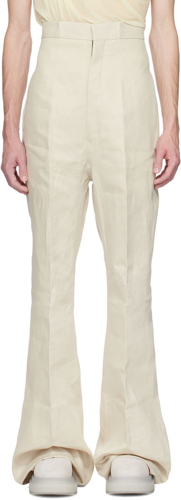 Nohavice Rick Owens Rick Owens Hollywood Dirt Bolan Flare Trousers Béžová | RR01E5351 TWL, 0