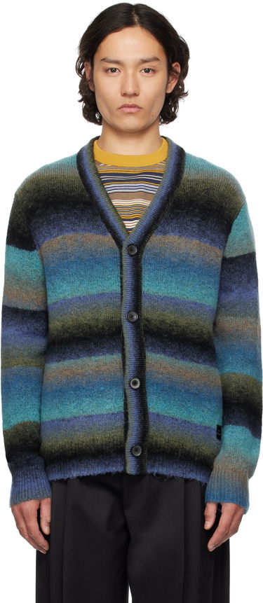 Sveter Paul Smith PS Paul Smith Faded Stripe Merino Wool-Blend Cardigan Rôznofarebný | M2R-306Z-P22299-37, 0