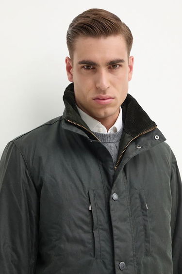 Bunda Barbour Falstone Wax Jacket Zelené | MWX2346, 3
