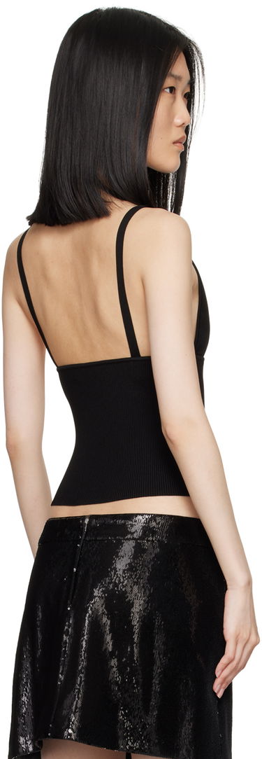 Tielko Dolce & Gabbana Dolce&Gabbana Knit V-Neck Tank Top Čierna | FXL05T JFME0, 2