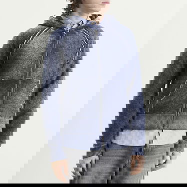 Mikina Acne Studios Kupiter Knitted Hoodie Modrá | B60386-885, 2