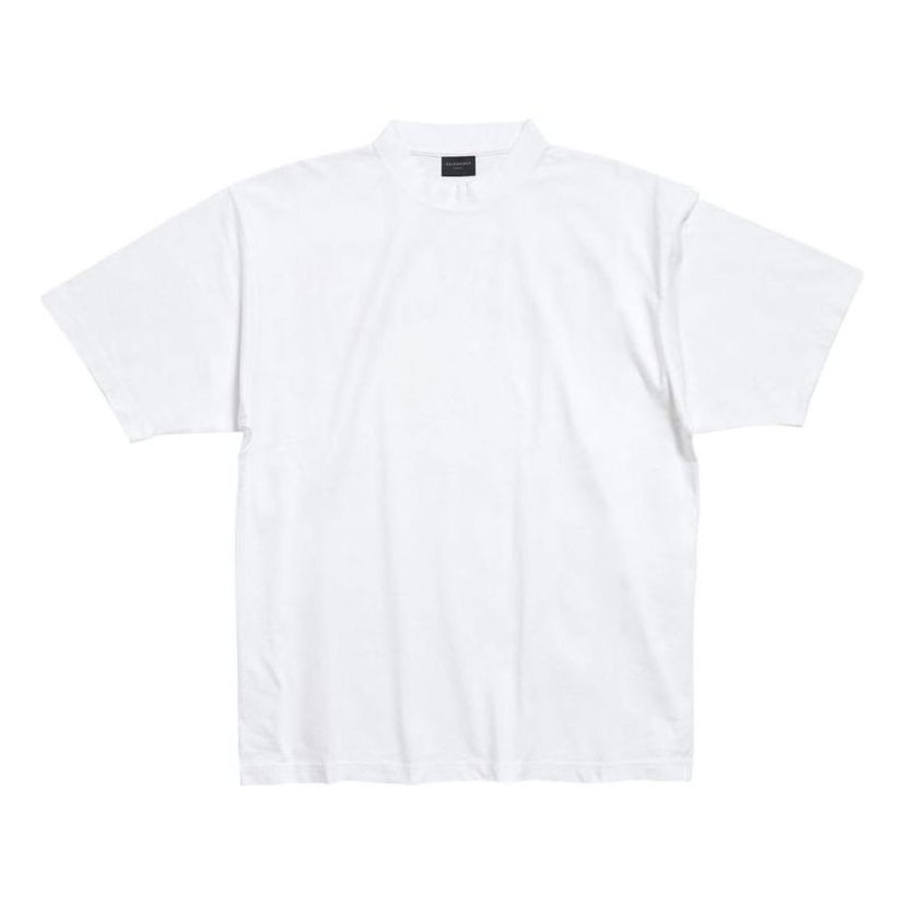 Tričko Balenciaga Balenciaga Hand-Drawn Medium Fit T-Shirt Biela | 764235TPVU49601