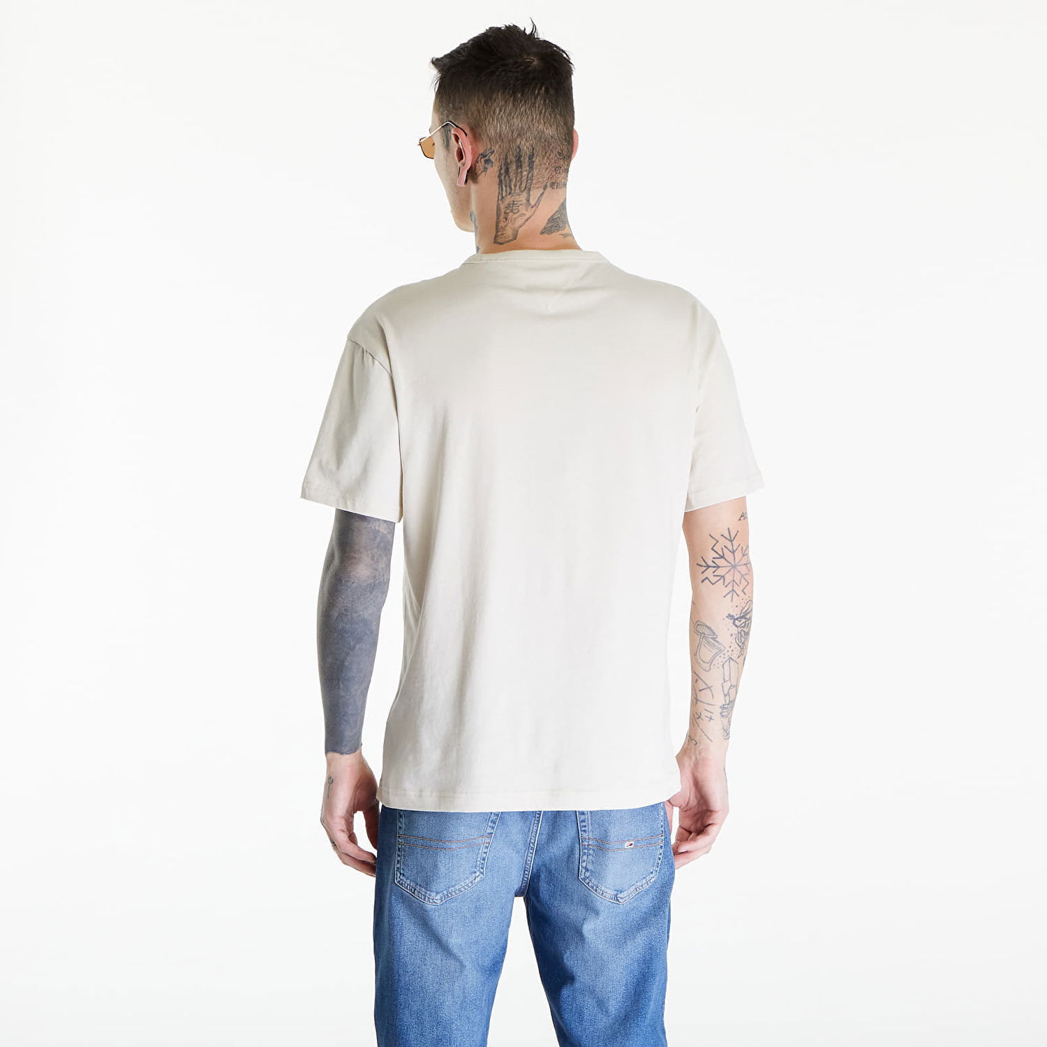 Tričko Tommy Hilfiger Reg Corp Tee Ext Beige Béžová | DM0DM18872 ACG, 1