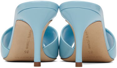 Starostlivosť o obuv Manolo Blahnik Manolo Blahnik Houramu Patent Leather Mules Modrá | 123-2332, 1
