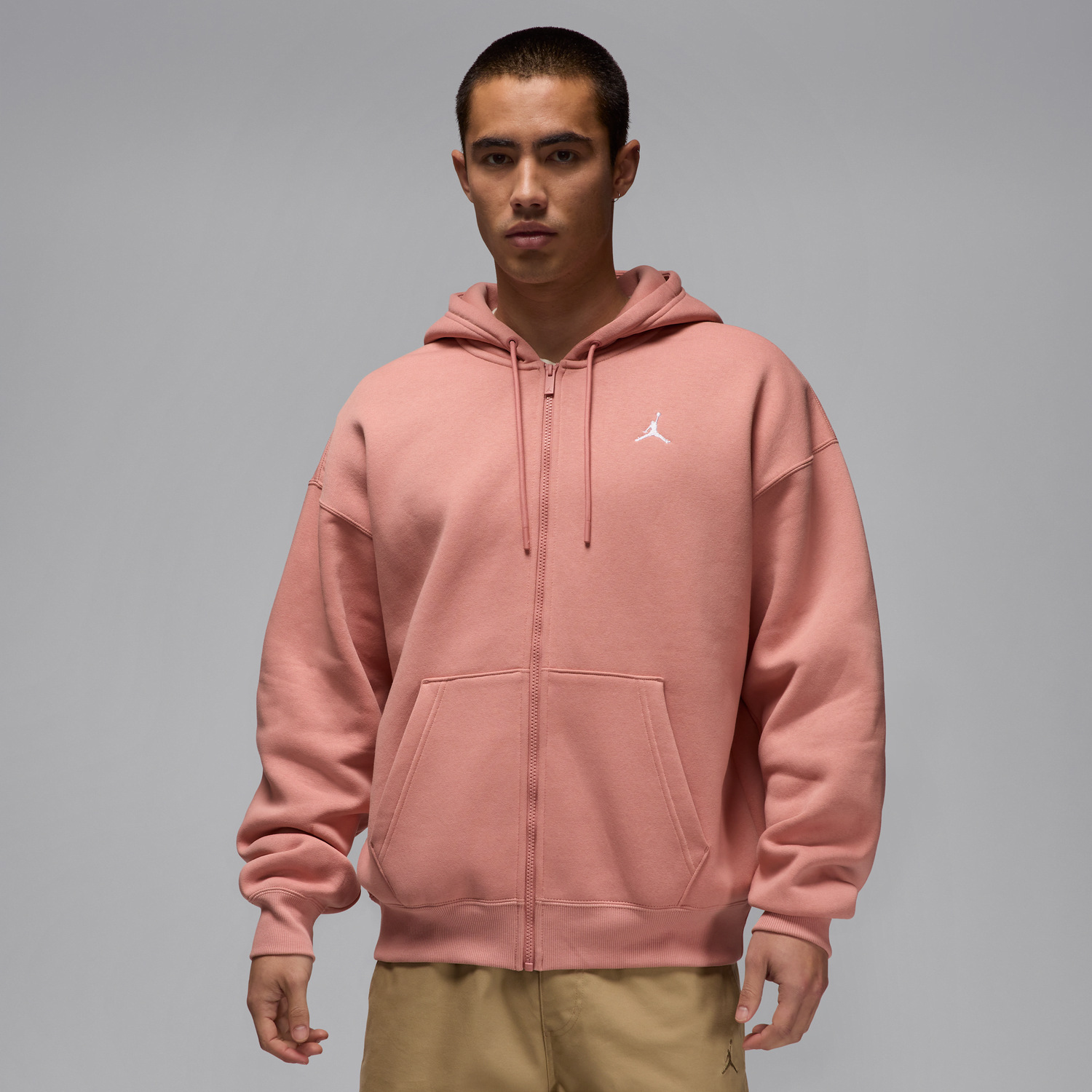 Mikina Jordan Jordan Brooklyn Fleece Full-Zip Hoodie Ružová | IB7231-685, 0