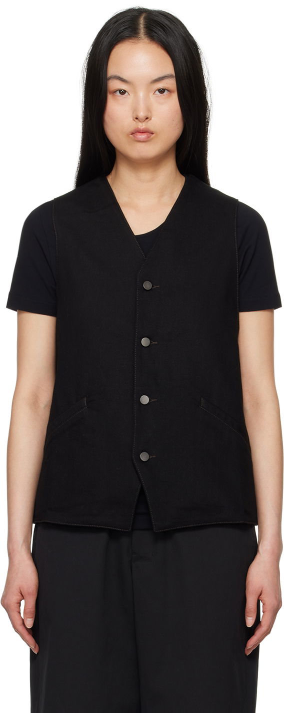 Vesta LEMAIRE Lemaire Button Denim Vest Čierna | OW1071 LD1004, 0