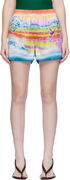 Casablanca Silk Printed Shorts