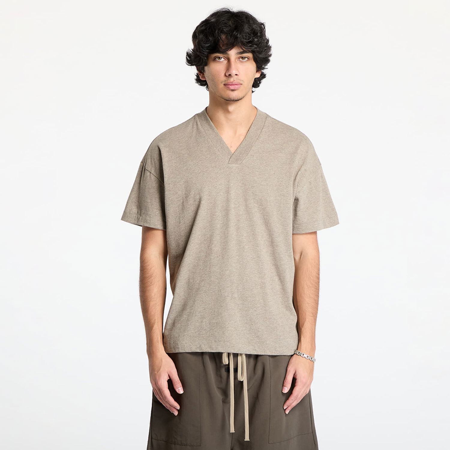 Tričko Fear of God 3-Pack Essential V-Neck T-Shirt Šedá | 125HO244359F-367, 0
