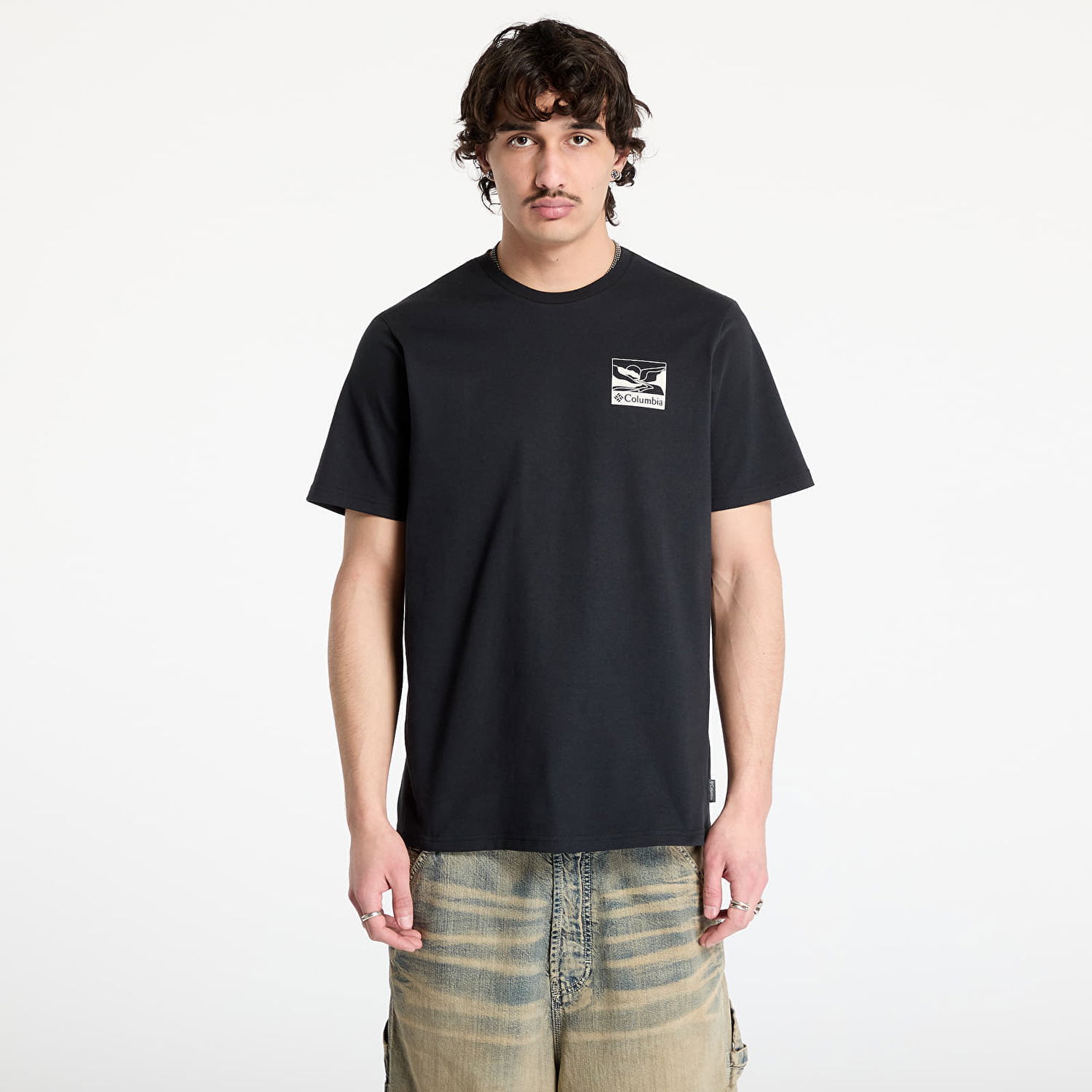 Tričko Columbia Columbia Explorers Canyon™ Back Short Sleeve Tee Čierna | 2036451003, 0
