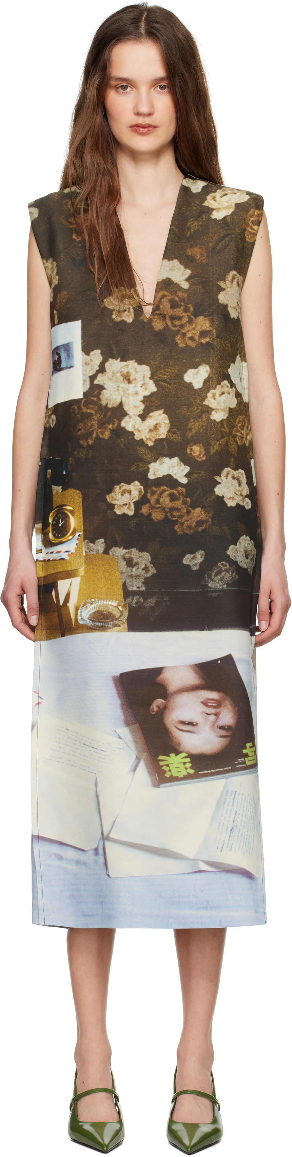 Šaty Jil Sander Jil Sander Wool Blend Printed Midi Dress Rôznofarebný | J03CT0508_J40229, 0