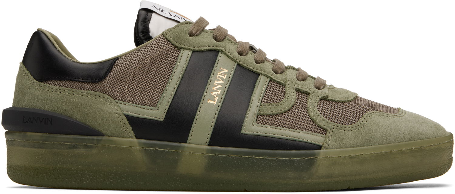 Tenisky a topánky LANVIN Khaki Clay Mesh Sneakers Zelené | FU-SKDK00-TONA-P25, 0
