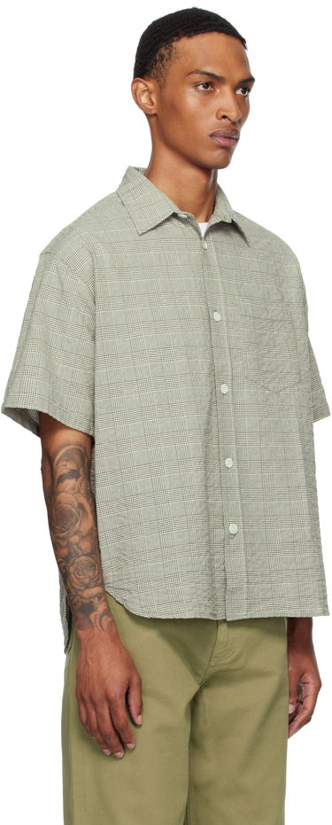 Košeľa NORSE PROJECTS Norse Projects Mo Oversized Check Short Sleeve Shirt Zelené | N40-0827, 1