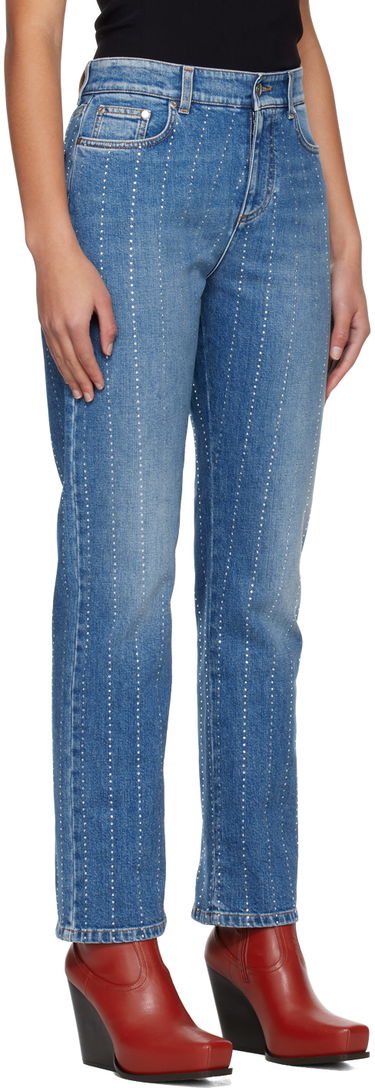 Džínsy Stella McCartney Stella McCartney Embellished Straight-Leg Jeans Modrá | 6D00293SOH95, 1