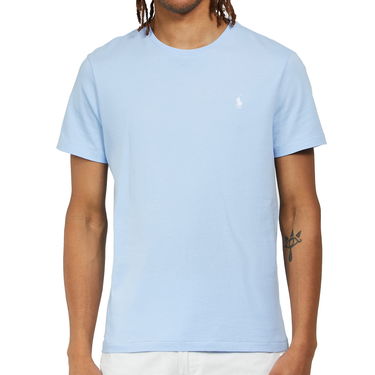 Tričko Polo by Ralph Lauren Custom Slim Fit Jersey Crewneck T-Shirt Modrá | 710671438252, 2