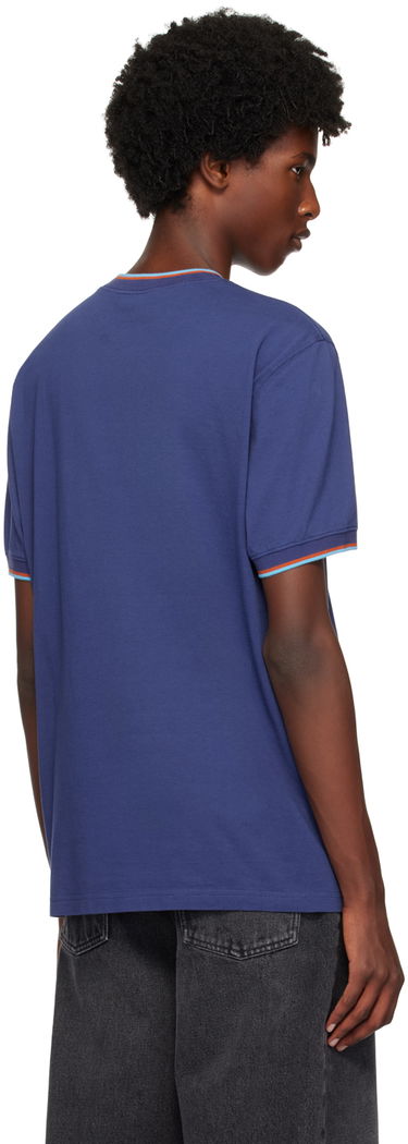 Tričko Paul Smith PS Paul Smith Contrast-Tipping T-Shirt Modrá | M2R-321Y-N22117-46, 2