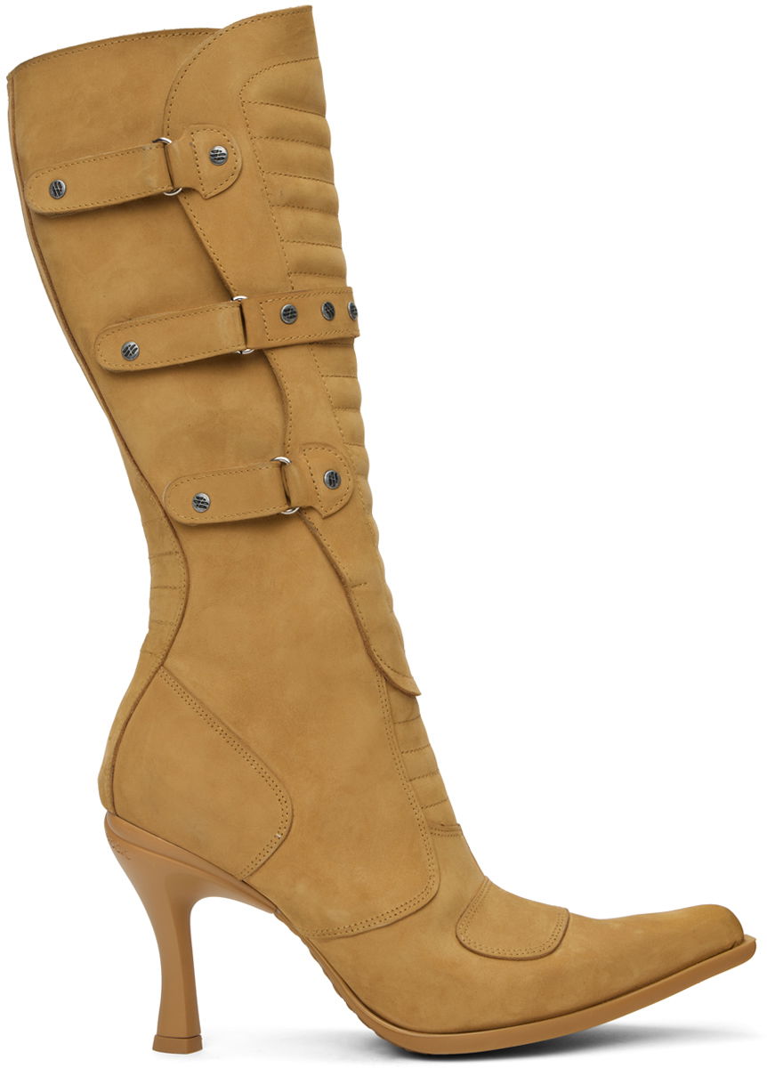 Oblečenie VETEMENTS Vetements New Rock Edition Biker Heeled Boots Žltá | WA65BO120S, 0