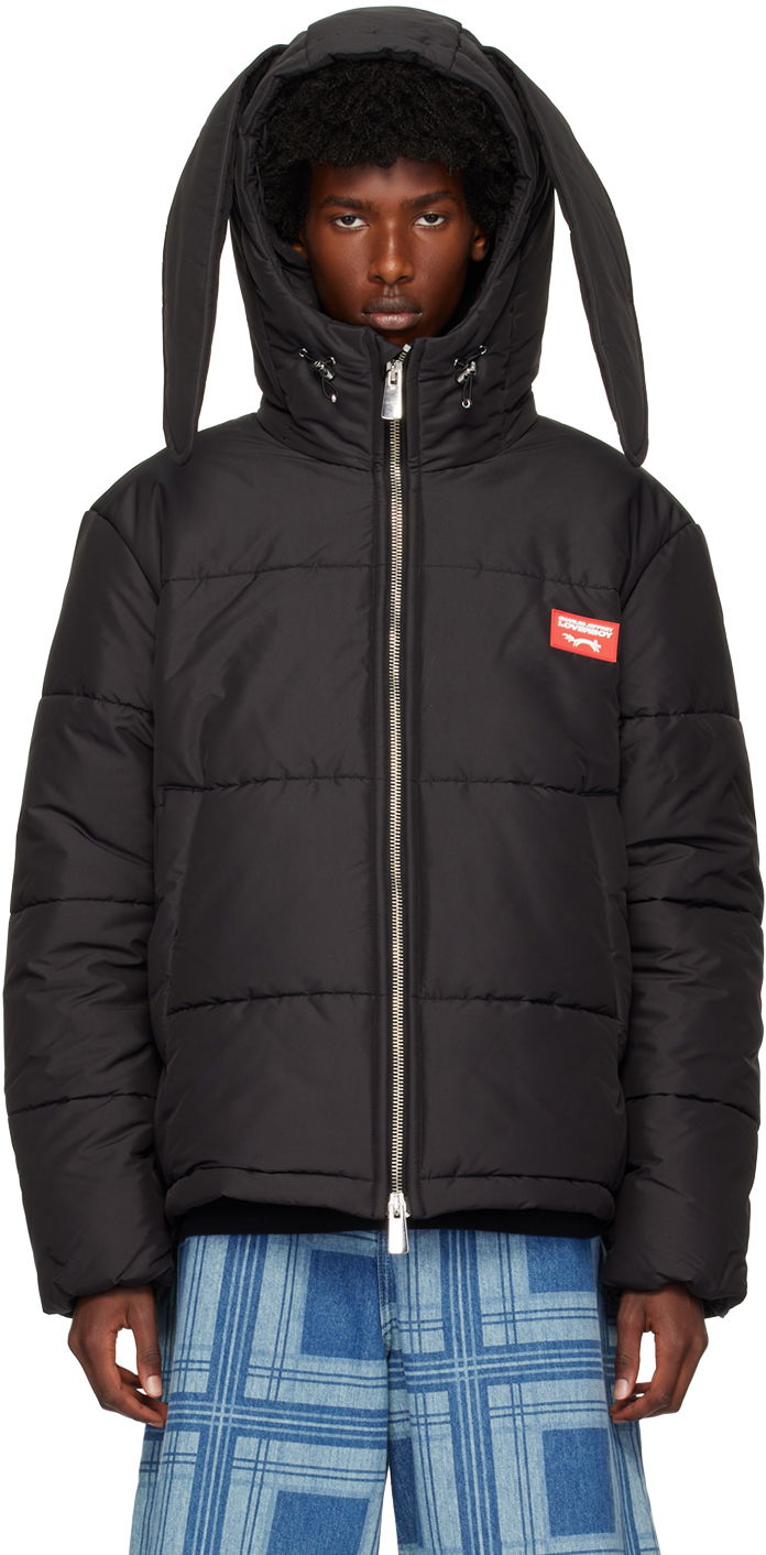 Prešívaná bunda Charles Jeffrey Loverboy Black Bunny Puffer Jacket Čierna | 42010302, 0