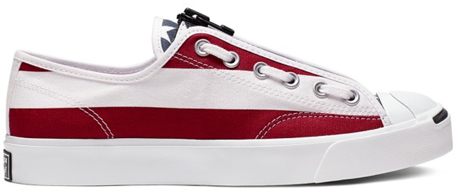 Tenisky a topánky Converse Jack Purcell Zip Ox TakahiroMiyashita TheSoloist White Red Vínová | 164836C, 0