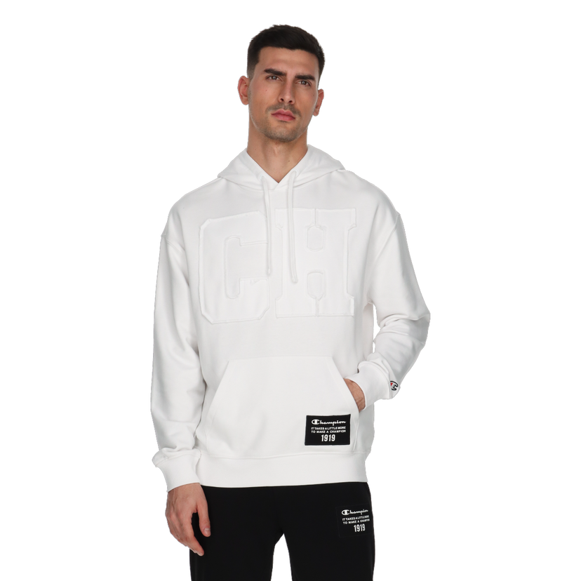 Mikina Champion Raw Logo Hoodie Biela | 220520-WW001