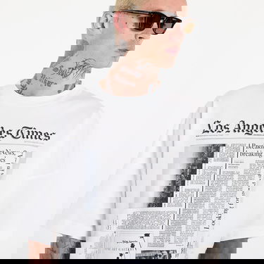 Tričko Palm Angels Palm Angels Paxlatimes News Over T-Shirt Biela | PMAA10BF25JER0020310, 1