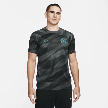 Nike Pánský brankářský fotbalový dres s krátkým rukávem Dri-FIT Chelsea FC Stadium 2023/24 - Šedá DX2684-061