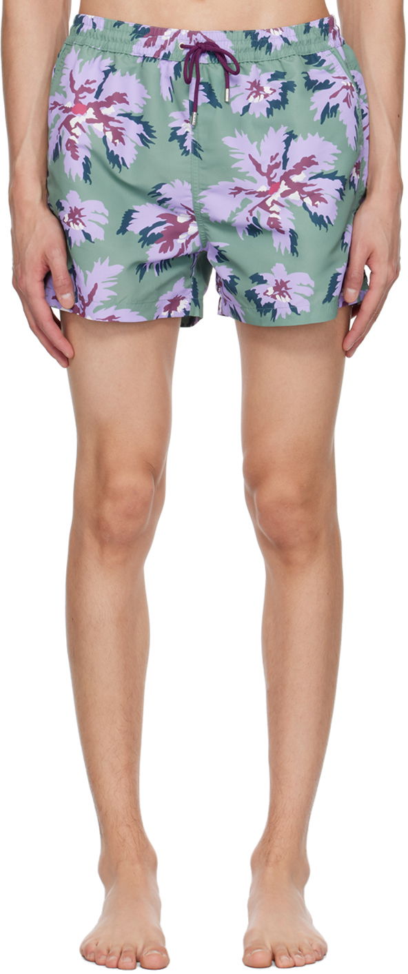 Plavky Paul Smith Paul Smith Palmera Swim Shorts Zelené | M1A-239B-M41479-63, 0