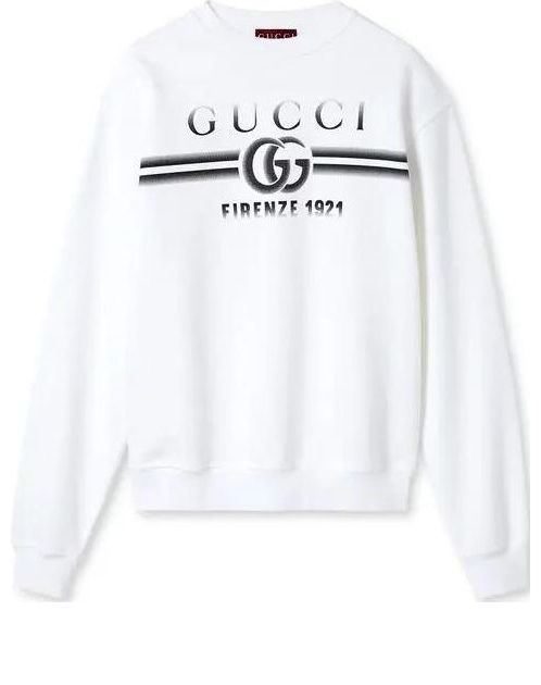 Mikina Gucci Jersey Sweatshirt Biela | 784413-XJGKQ-9082