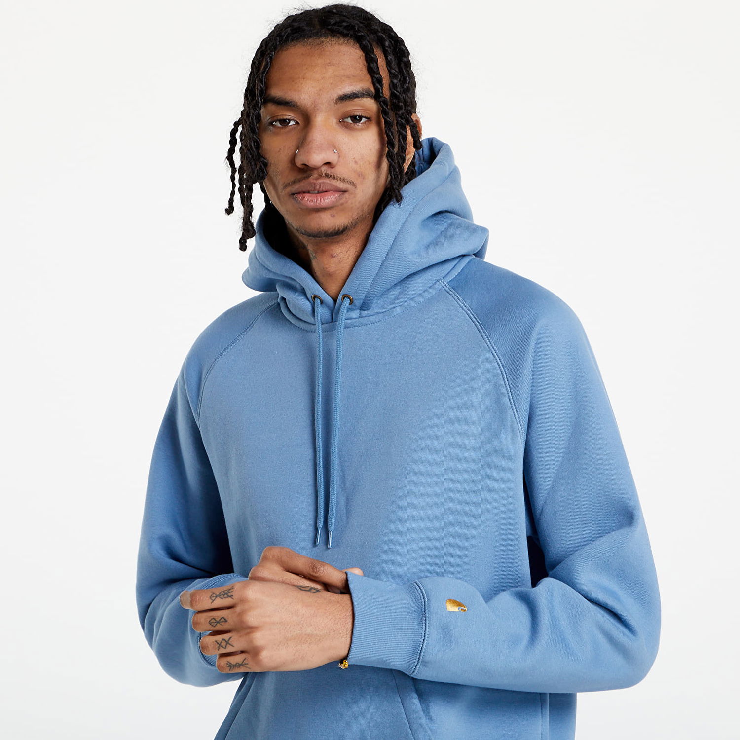 Mikina Carhartt WIP Hooded Chase Sweat Modrá | I026384.0O6XX, 0