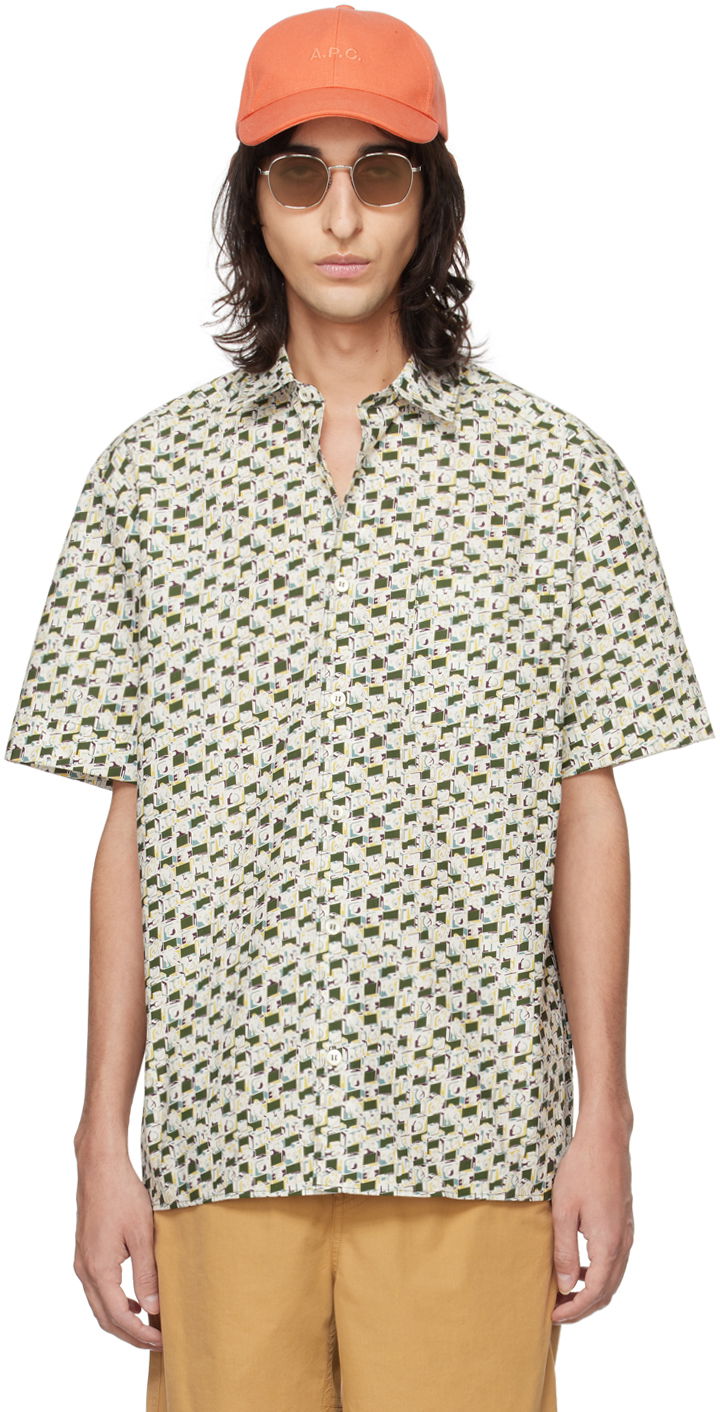 Košeľa A.P.C. Ross Shirt Zelené | COGWL-H12541