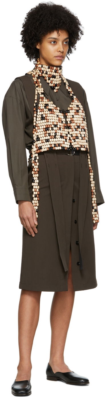 Vesta LEMAIRE Lemaire Beaded Vest Hnedá | W 221 AC354 LO035, 3