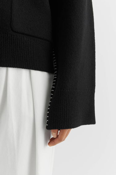 Sveter AXEL ARIGATO Glaze Relaxed Cardigan Čierna | A2134001, 6