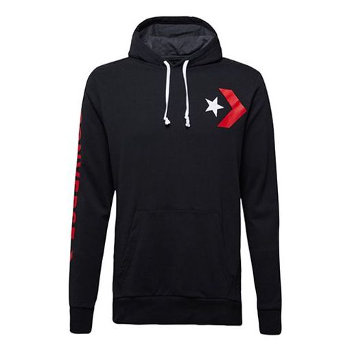 Mikina Converse Converse Print Hoodie Čierna | 10007744-A01