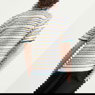 Polo tričko Casablanca Wavy Pattern Tuck Stitch Polo Shirt Rôznofarebný | M-SP26-KW-1260-01, 3