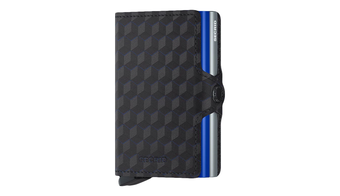 Peňaženka Secrid Optical Patterned Wallet Čierna | TOP-Titanium-Blue, 0
