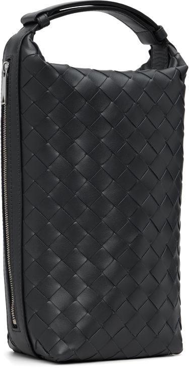 Peňaženka Bottega Veneta Bottega Veneta Intrecciato Vertical Wallace Leather Pouch Čierna | 826765V2HL02077, 1