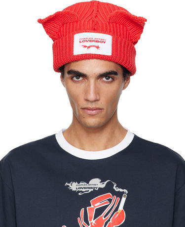 Kulicha Charles Jeffrey Loverboy Charles Jeffrey LOVERBOY Chunky Ears Beanie Červená | 052130124, 0