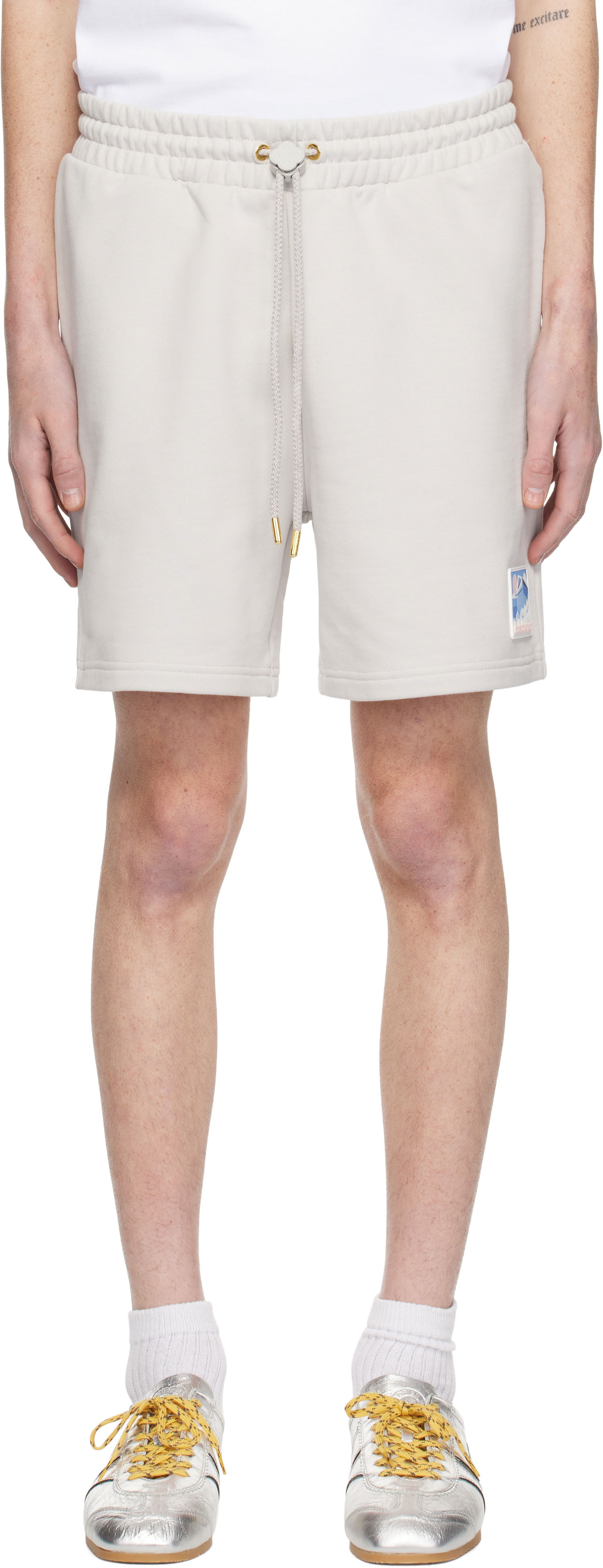 Šortky Casablanca Temple Graphic Shorts Šedá | MPS25-JTR-003-02, 0