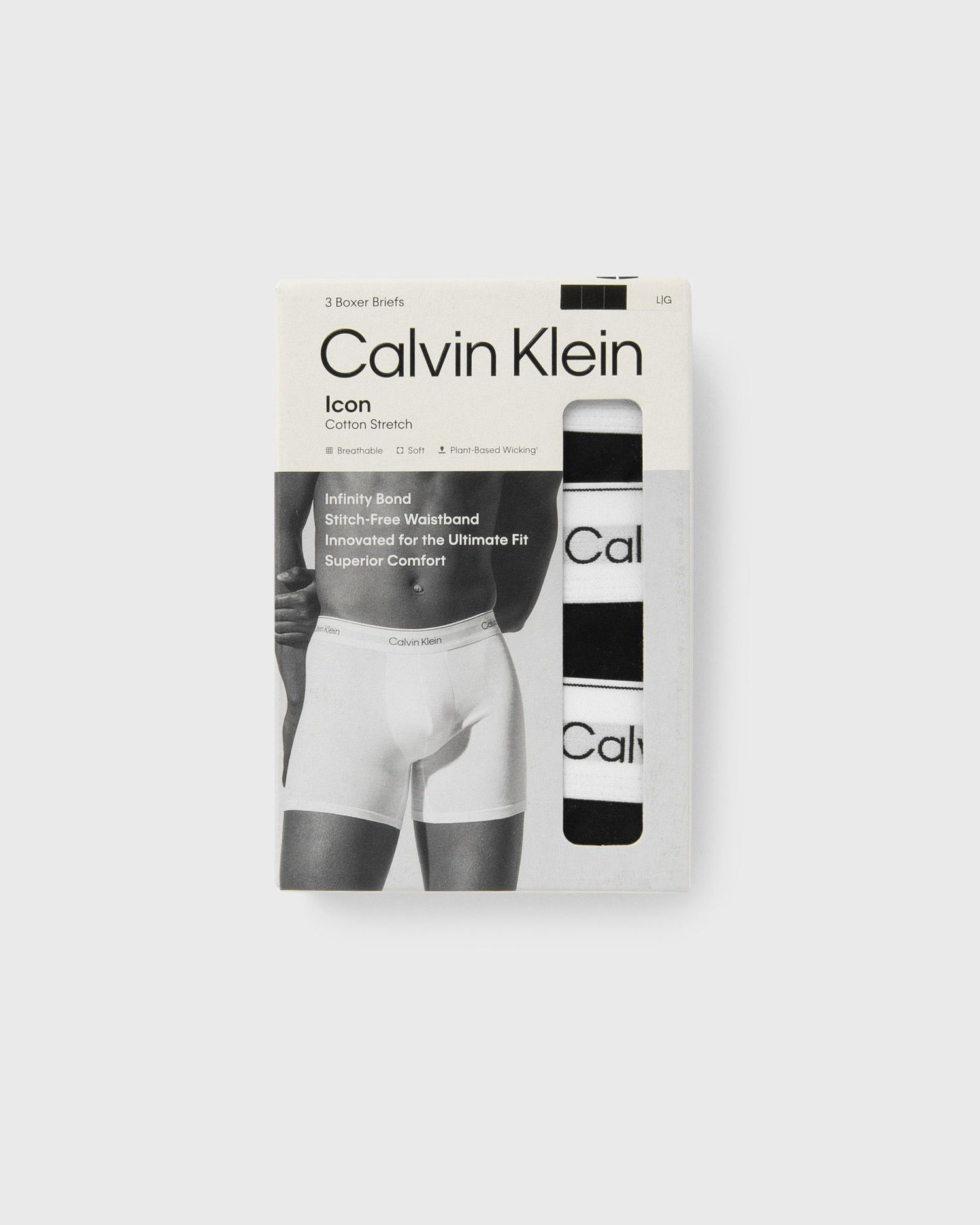 Boxerky CALVIN KLEIN Calvin Klein Underwear Icon Cotton Stretch Boxer Briefs, 3-Pack, XXL Čierna | LV00NB4394UB1, 1