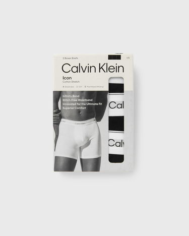 Boxerky CALVIN KLEIN Calvin Klein Underwear Icon Cotton Stretch Boxer Briefs, 3-Pack, XXL Čierna | LV00NB4394UB1, 1